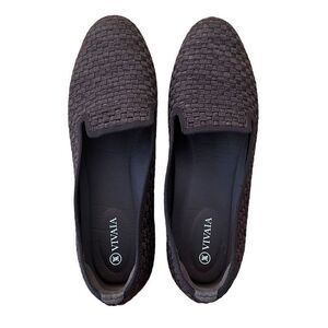 Vivaia Audrey Round-Toe Woven Knit Loafer Size 10 41.5